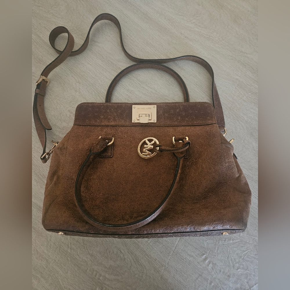Michael Kors Vintage Brown Leather Handbag